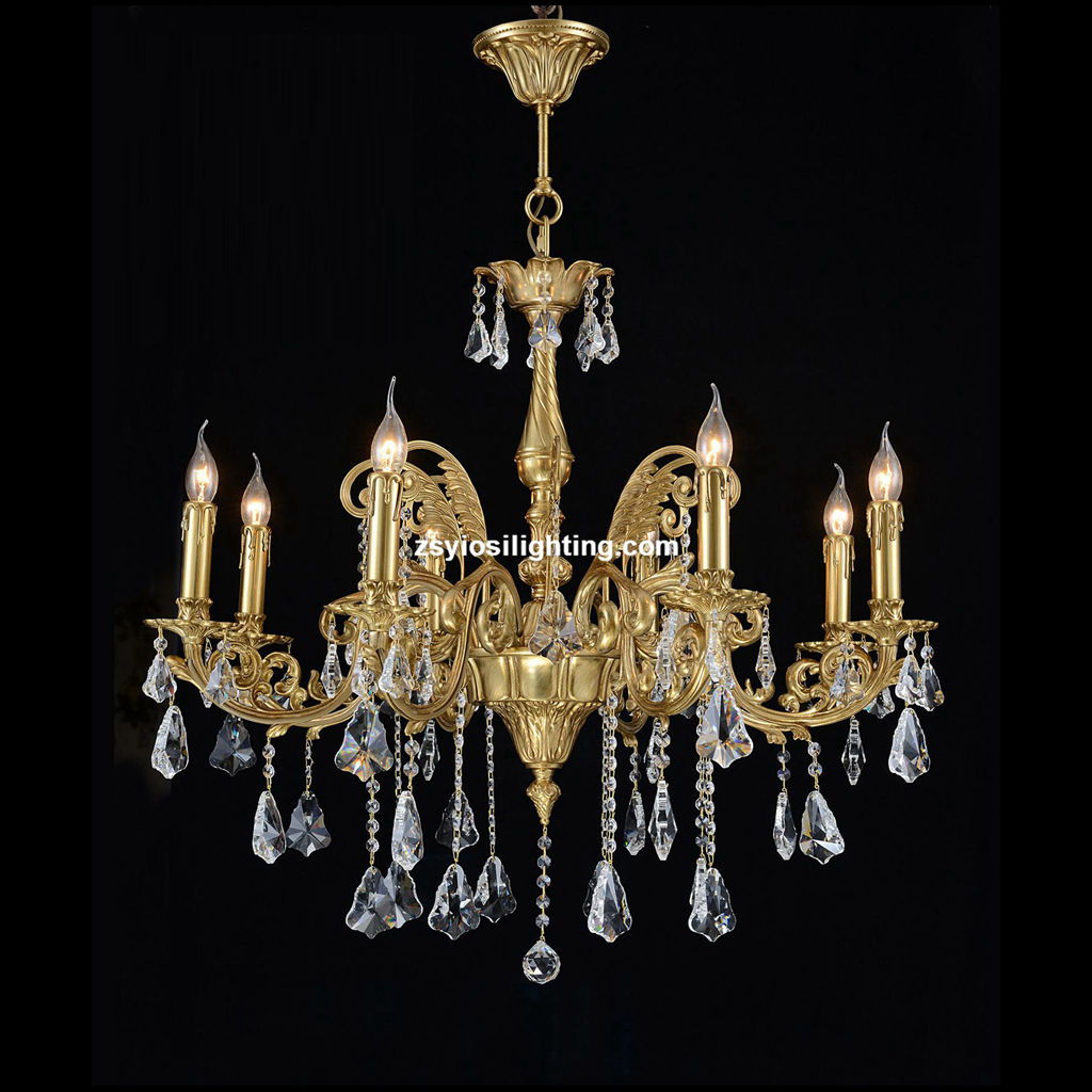 YLBR0278_8 _ Brass Chandeliers _ Residential Chandeliers_Zhongshan